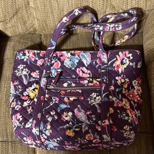 Vera Bradley Purple Floral Tote Bag